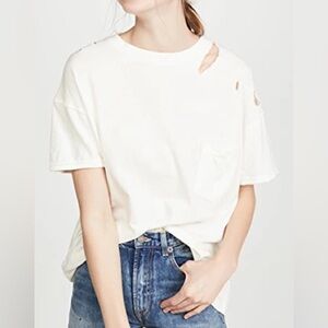 We the Free Distressed Tshirt with pocket